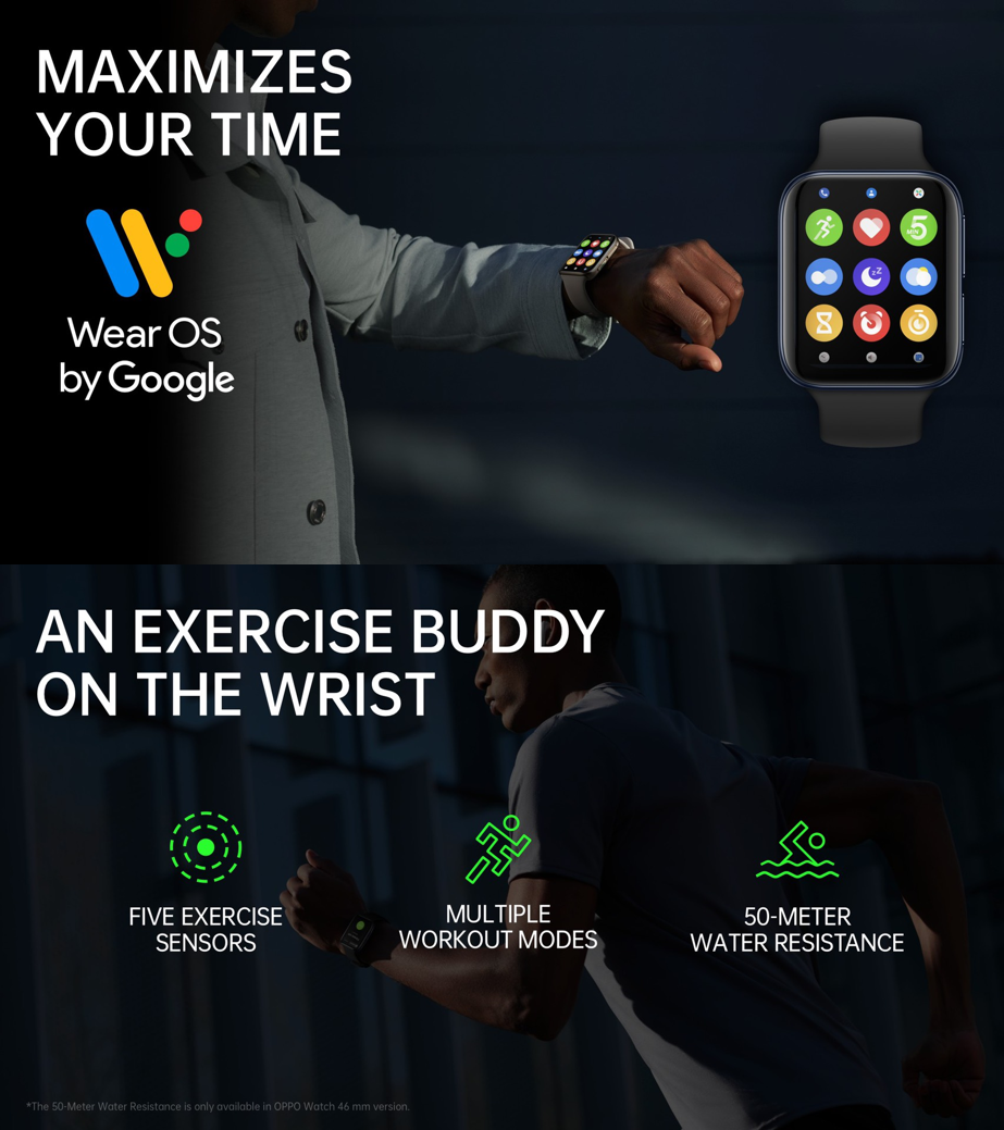 OPPO Watch ทำงานบน Wear OS by Google
